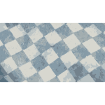 Flat checker pattern in blue and white